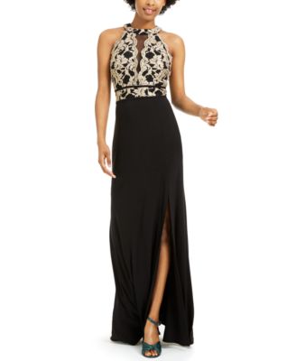 morgan and company glitter lace gown