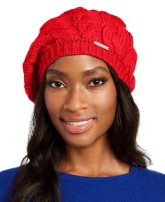 mk cable knit hat