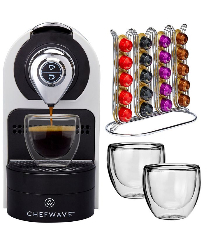 ChefWave Kava Mini Espresso Machine for Nespresso Compatible Capsule