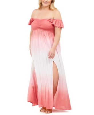 macys plus size cover ups