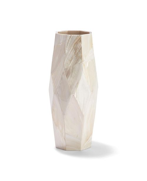 Two S Company Mother Of Pearl Octagon Shaped Vase Reviews Vases Home Decor Macy S