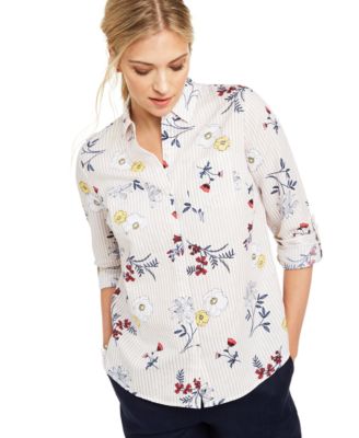 macys charter club linen tops