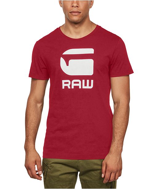 G Star Raw Men S Flocked Hamburger T Shirt Reviews T Shirts Men Macy S