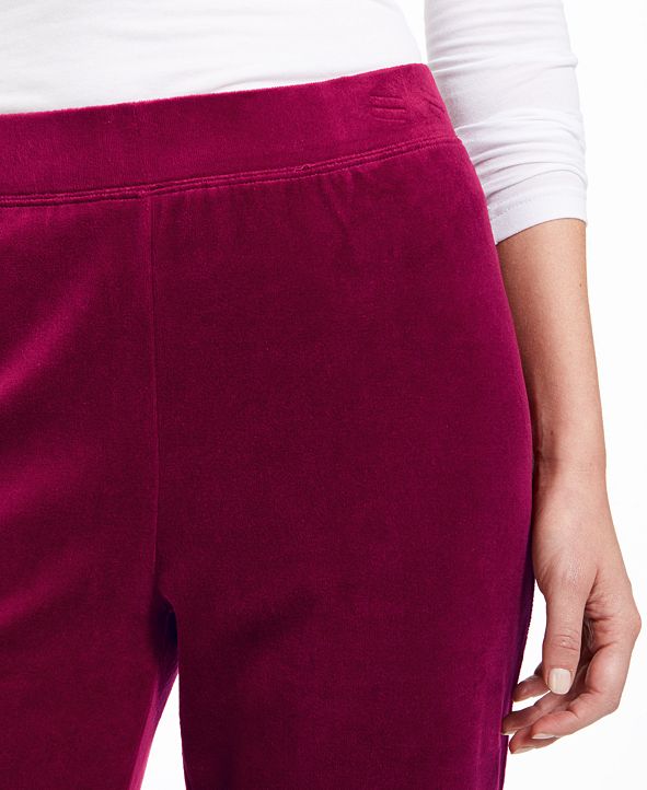 karen scott velour pants