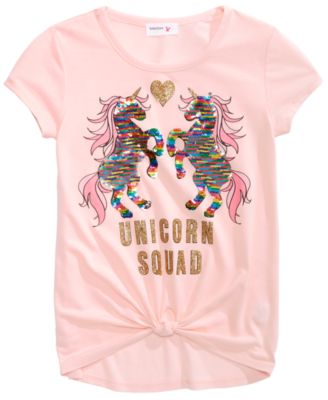 unicorn sequin flip shirt