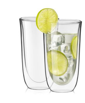 Бокалы для хайбола JoyJolt Spike с двойными стенками, набор из 2 бокалов