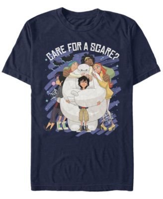 Мужская футболка Disney Big Hero 6 Care For A Scare Baymax Hug с коротким рукавом синего цвета