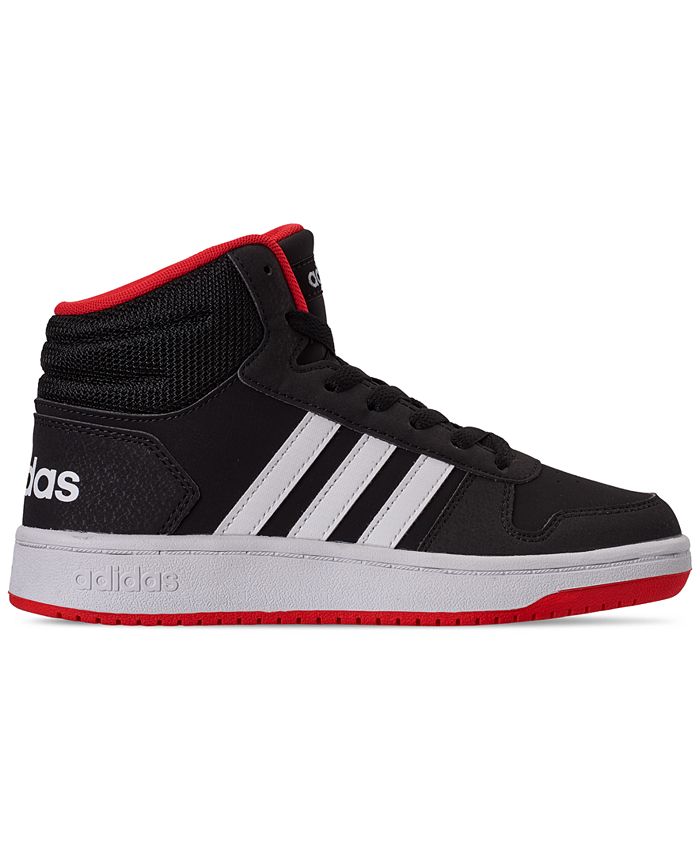 adidas Big Boys Hoops 2.0 Mid Top Casual Sneakers from Finish Line ...