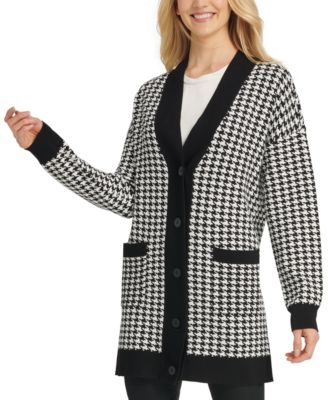 houndstooth sweater women's