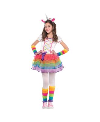 girls rainbow unicorn dress