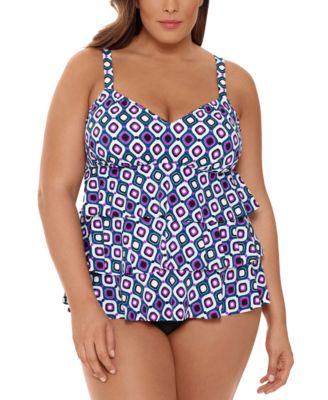 macys plus size swimwear