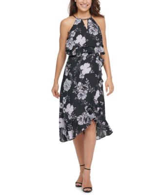 kensie ruffled popover dress