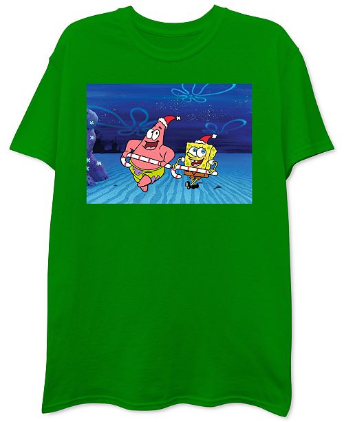 Freeze 24 7 Spongebob Patrick Men S Christmas T Shirt Reviews T Shirts Men Macy S