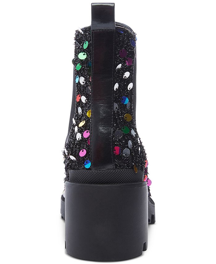 betsey johnson women's rowann block heel booties