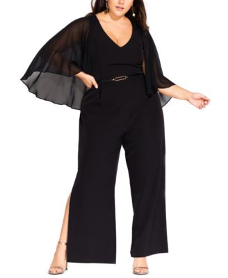 plus size sheer jumpsuit