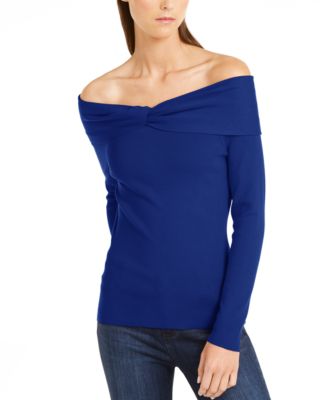 macy's off the shoulder sweater