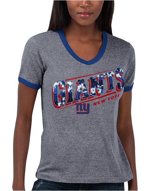 G Iii Sports Women S New York Giants Touch Free Throw T Shirt Reviews Sports Fan Shop By Lids Men Macy S