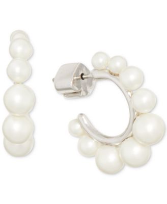 pearl huggie earrings