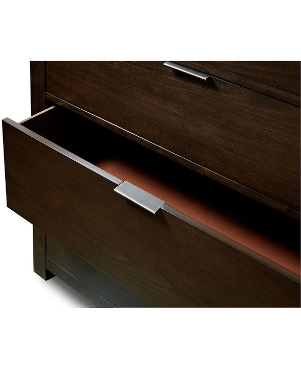 Furniture Tribeca Brown 5-Drawer Chest, Created for Macy&#39;s & Reviews - Furniture - Macy&#39;s