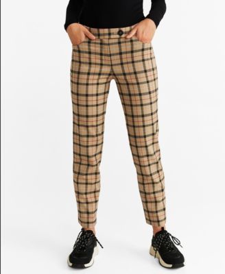 mango checkered pants