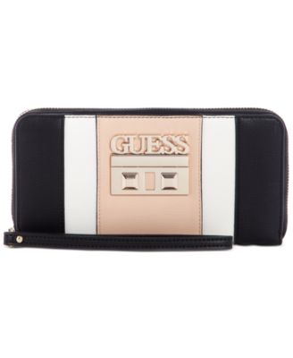 guess kamryn large zip around wallet