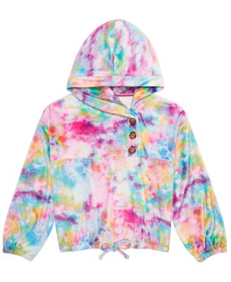 tie dye girls hoodie