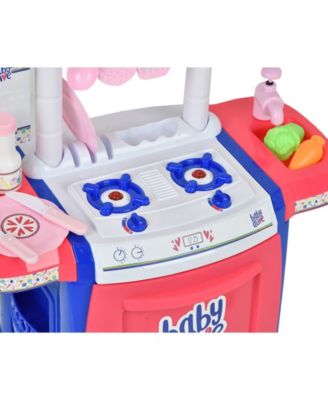 baby doll and kitchen set