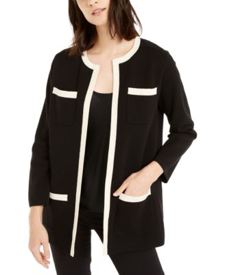 anne klein cardigan with pockets