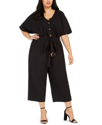 macys plus size white jumpsuits