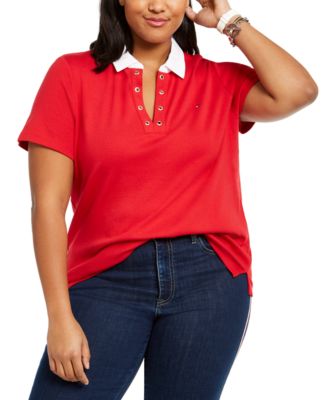 red polo shirt plus size
