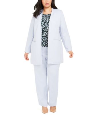 calvin klein plus size pant suits