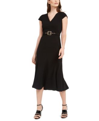 calvin klein belted dress