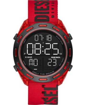 digital watch red