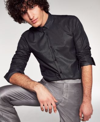 mens slim fit casual button down shirts