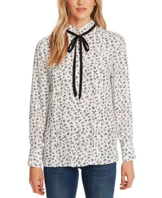 macys silver blouse