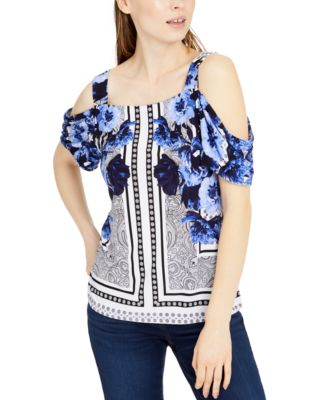 macys cold shoulder blouses