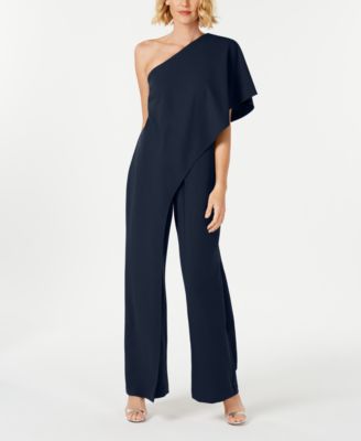 adrianna papell one shoulder jumpsuit