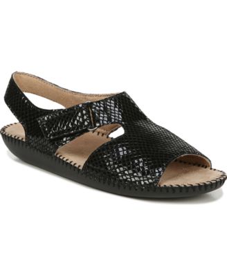 naturalizer black flat sandals