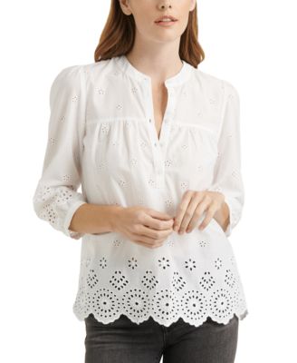 lucky brand eyelet top