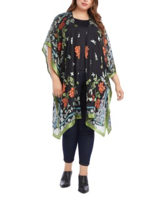 macys plus size kimono