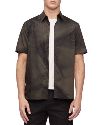 calvin klein short sleeve dress shirt