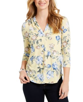 macys petite charter club tops