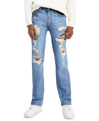 501 Original-Fit Ripped Jeans 