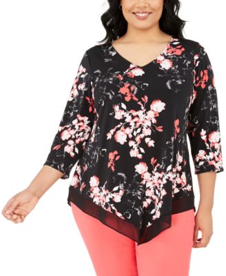 macys plus size alfani tops