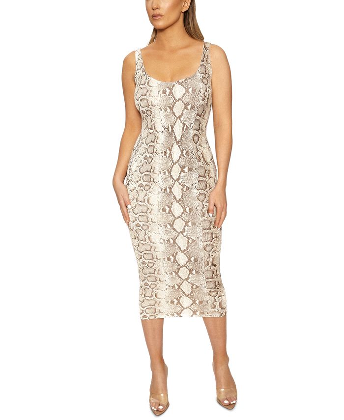 naked wardrobe hourglass midi dress