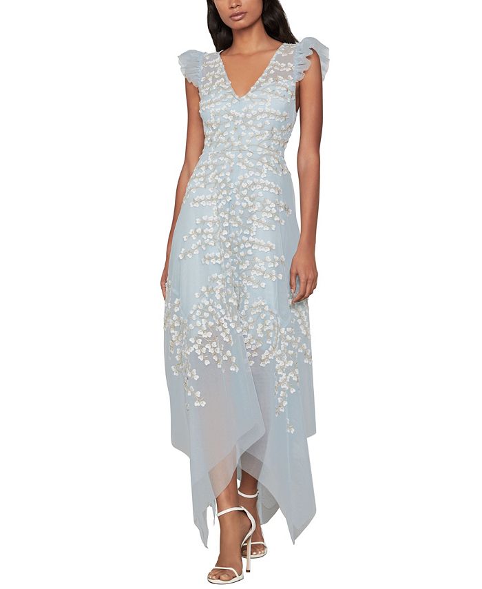 Bcbgmaxazria Embroidered Ruffle Dress Reviews Women Macy S The collection is characterised with an urban edge and playful attitude, which embodies the brand's namesake acronym bcbg, meaning good style, good attitude. bcbgmaxazria embroidered ruffle dress
