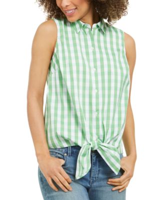 macys petite sleeveless tops