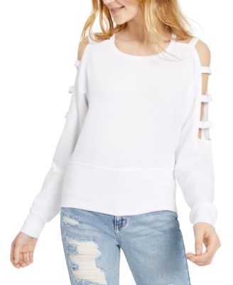 macys cold shoulder sweaters