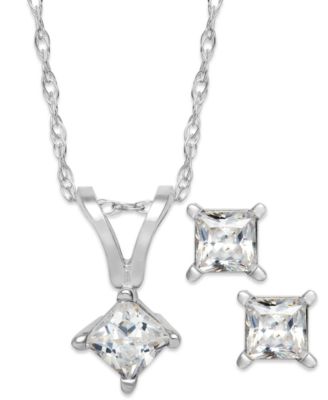 platinum necklace and earring sets