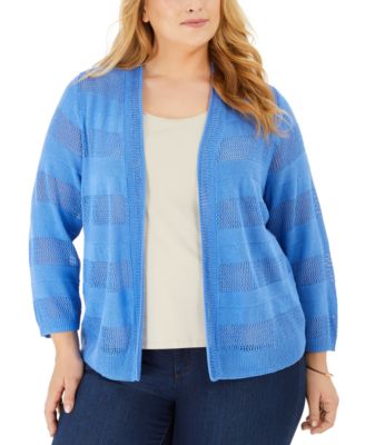 macys plus size cardigan sweaters